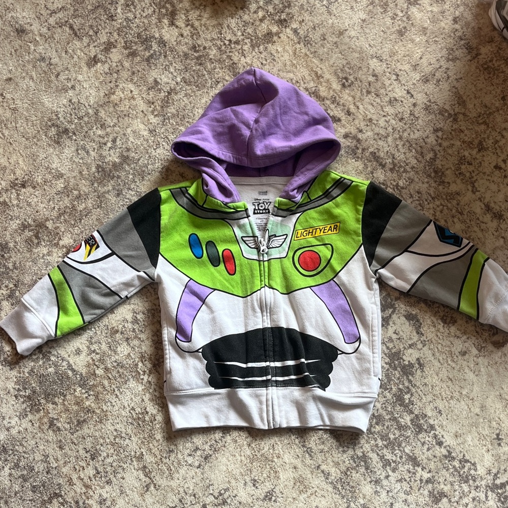 Disney Buzz Lightyear Hoodie - Green, Purple, White